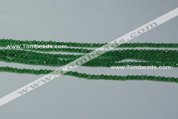 CCN2819 15.5 inches 3mm tiny faceted round candy jade beads