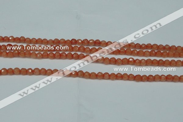 CCN2820 15.5 inches 4mm tiny faceted round candy jade beads