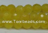 CCN2833 15.5 inches 5mm faceted round candy jade beads