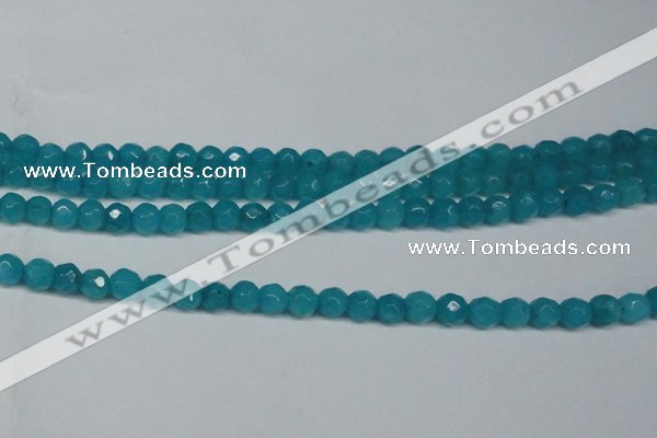 CCN2836 15.5 inches 5mm faceted round candy jade beads