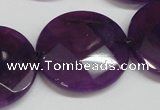 CCN286 15.5 inches 30mm faceted coin candy jade beads wholesale