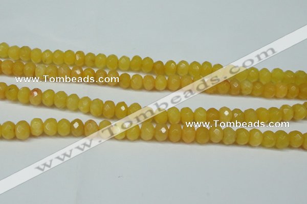 CCN2861 15.5 inches 4*6mm faceted rondelle candy jade beads