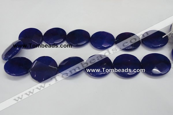 CCN287 15.5 inches 30mm faceted coin candy jade beads wholesale