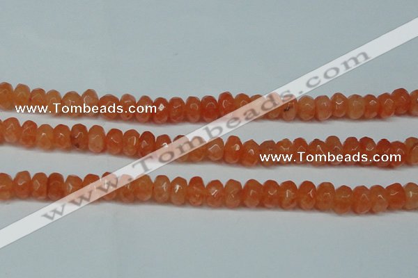 CCN2872 15.5 inches 5*8mm faceted rondelle candy jade beads