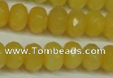 CCN2873 15.5 inches 5*8mm faceted rondelle candy jade beads