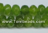 CCN2874 15.5 inches 5*8mm faceted rondelle candy jade beads