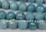 CCN2933 15.5 inches 10mm faceted round candy jade beads