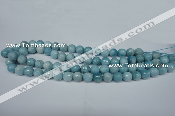 CCN2933 15.5 inches 10mm faceted round candy jade beads