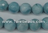 CCN2934 15.5 inches 12mm faceted round candy jade beads wholesale