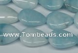 CCN2946 15.5 inches 15*20mm flat teardrop candy jade beads