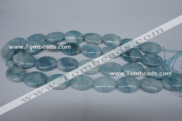 CCN2952 15.5 inches 18*25mm oval candy jade beads wholesale