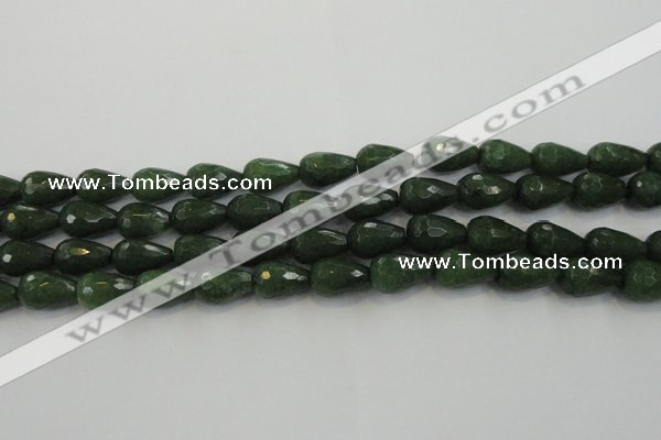 CCN3011 15.5 inches 10*15mm faceted teardrop candy jade beads