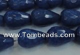 CCN3014 15.5 inches 10*15mm faceted teardrop candy jade beads