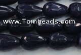 CCN3015 15.5 inches 10*15mm faceted teardrop candy jade beads