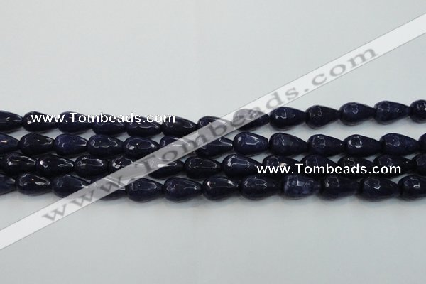 CCN3015 15.5 inches 10*15mm faceted teardrop candy jade beads