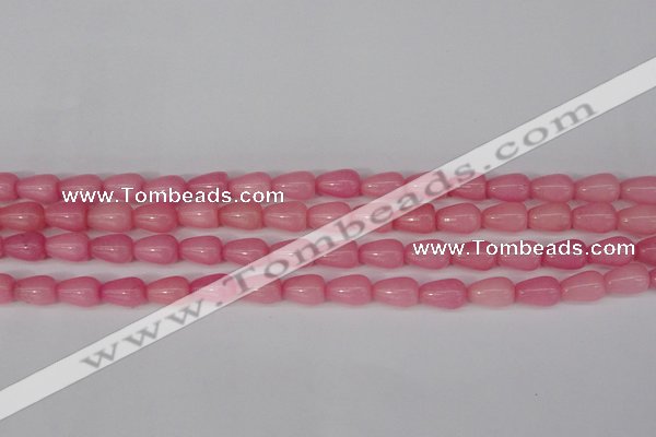 CCN3751 15.5 inches 8*12mm teardrop candy jade beads wholesale