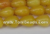 CCN3760 15.5 inches 10*14mm teardrop candy jade beads wholesale