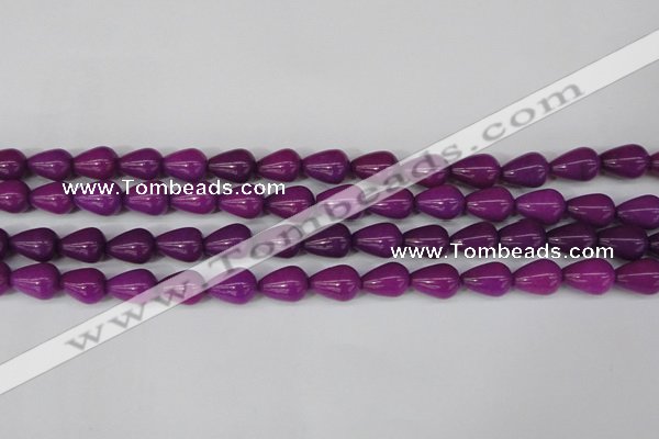 CCN3767 15.5 inches 10*14mm teardrop candy jade beads wholesale