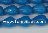 CCN3771 15.5 inches 10*14mm teardrop candy jade beads wholesale