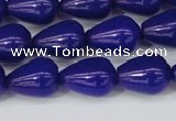 CCN3772 15.5 inches 10*14mm teardrop candy jade beads wholesale