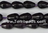 CCN3780 15.5 inches 8*12mm faceted teardrop candy jade beads