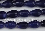 CCN3784 15.5 inches 8*12mm faceted teardrop candy jade beads