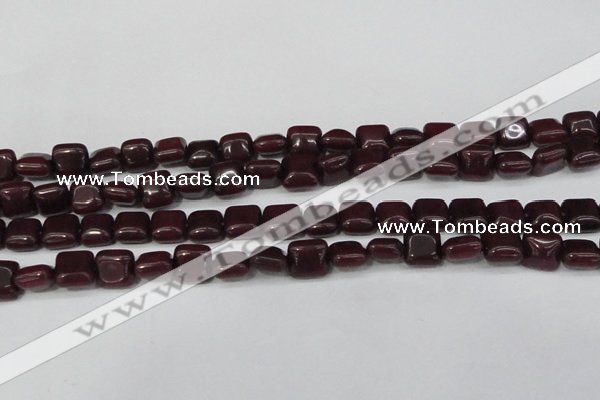 CCN3791 15.5 inches 8*8mm square candy jade beads wholesale