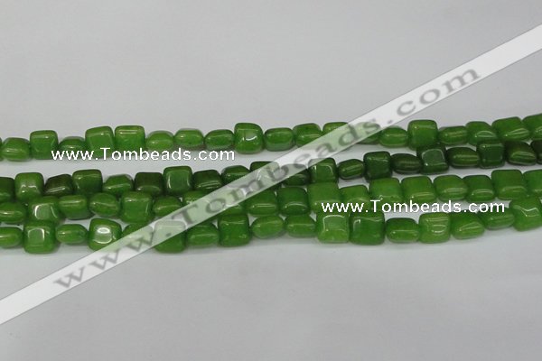 CCN3792 15.5 inches 8*8mm square candy jade beads wholesale