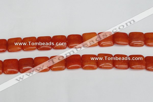 CCN3801 15.5 inches 20*20mm square candy jade beads wholesale