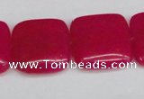 CCN3803 15.5 inches 20*20mm square candy jade beads wholesale