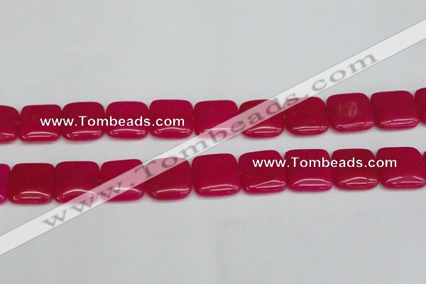 CCN3803 15.5 inches 20*20mm square candy jade beads wholesale