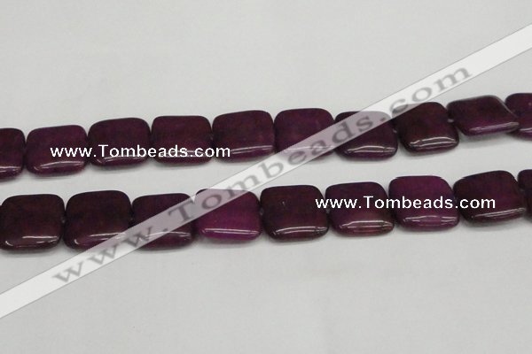 CCN3806 15.5 inches 20*20mm square candy jade beads wholesale