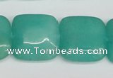 CCN3807 15.5 inches 20*20mm square candy jade beads wholesale