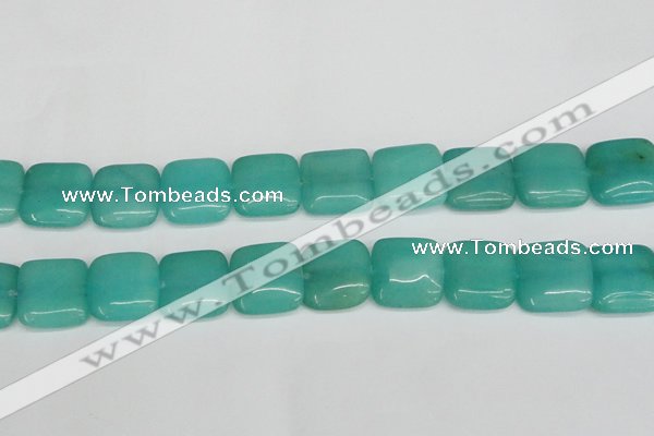 CCN3807 15.5 inches 20*20mm square candy jade beads wholesale