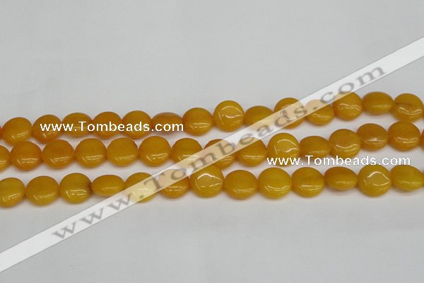 CCN3815 15.5 inches 14mm flat round candy jade beads wholesale