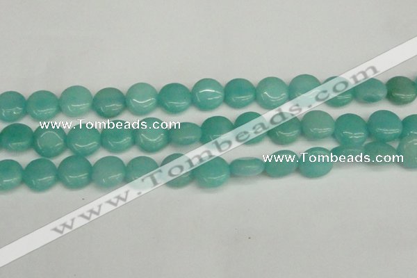 CCN3822 15.5 inches 14mm flat round candy jade beads wholesale