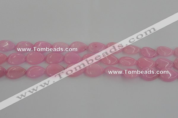 CCN3860 15.5 inches 13*18mm flat teardrop candy jade beads