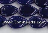 CCN3873 15.5 inches 13*18mm flat teardrop candy jade beads