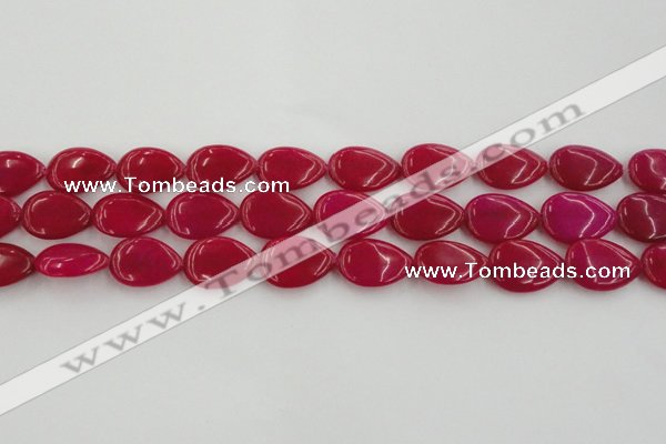 CCN3877 15.5 inches 15*20mm flat teardrop candy jade beads