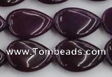 CCN3881 15.5 inches 15*20mm flat teardrop candy jade beads