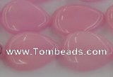 CCN3890 15.5 inches 18*25mm flat teardrop candy jade beads