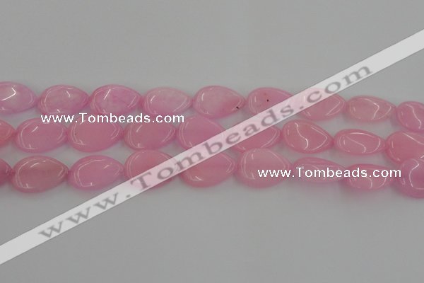 CCN3890 15.5 inches 18*25mm flat teardrop candy jade beads