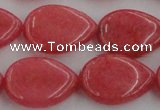 CCN3891 15.5 inches 18*25mm flat teardrop candy jade beads