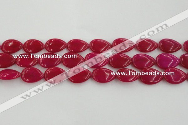 CCN3892 15.5 inches 18*25mm flat teardrop candy jade beads