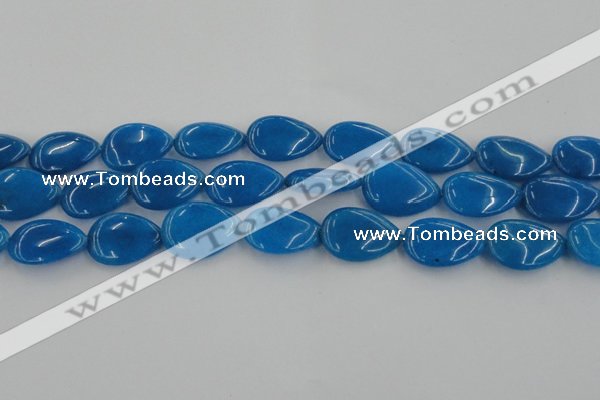 CCN3902 15.5 inches 18*25mm flat teardrop candy jade beads