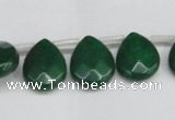 CCN3936 Top-drilled 12*15mm briolette candy jade beads wholesale