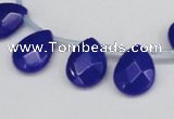 CCN3940 Top-drilled 12*15mm briolette candy jade beads wholesale