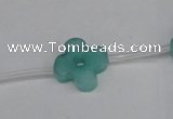 CCN3948 15.5 inches 15mm carved flower candy jade beads wholesale