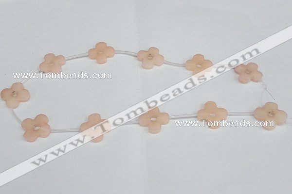 CCN3952 15.5 inches 23mm carved flower candy jade beads wholesale