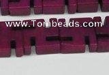 CCN3960 15.5 inches 20*20mm svastika candy jade beads wholesale